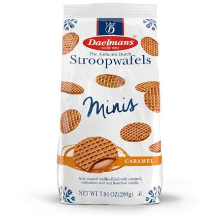 Daelmans Stroopwafels Minis Caramel, 7.04 Oz