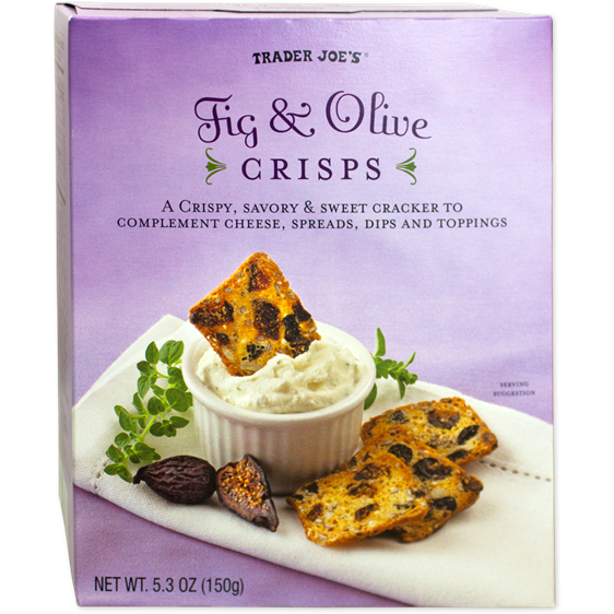 Fig & Olive Crisps, 5.3 Oz