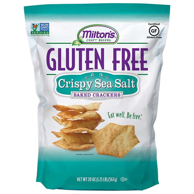 Milton's Craft Bakers GF Crispy Sea Salt Baked Crackers, 20 Oz