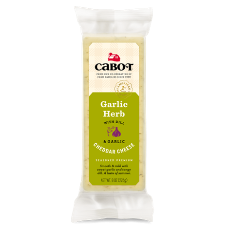 Cabot Herb with Dill & Garlic Cheddar Cheese, 8 Oz