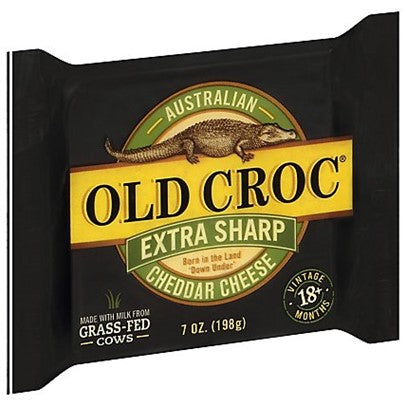 Old Croc Australian Extra Sharp Cheddar Cheese, 6 Oz