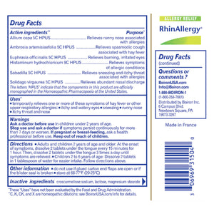 Boiron Allergy Calm Tablets, 60 Ct