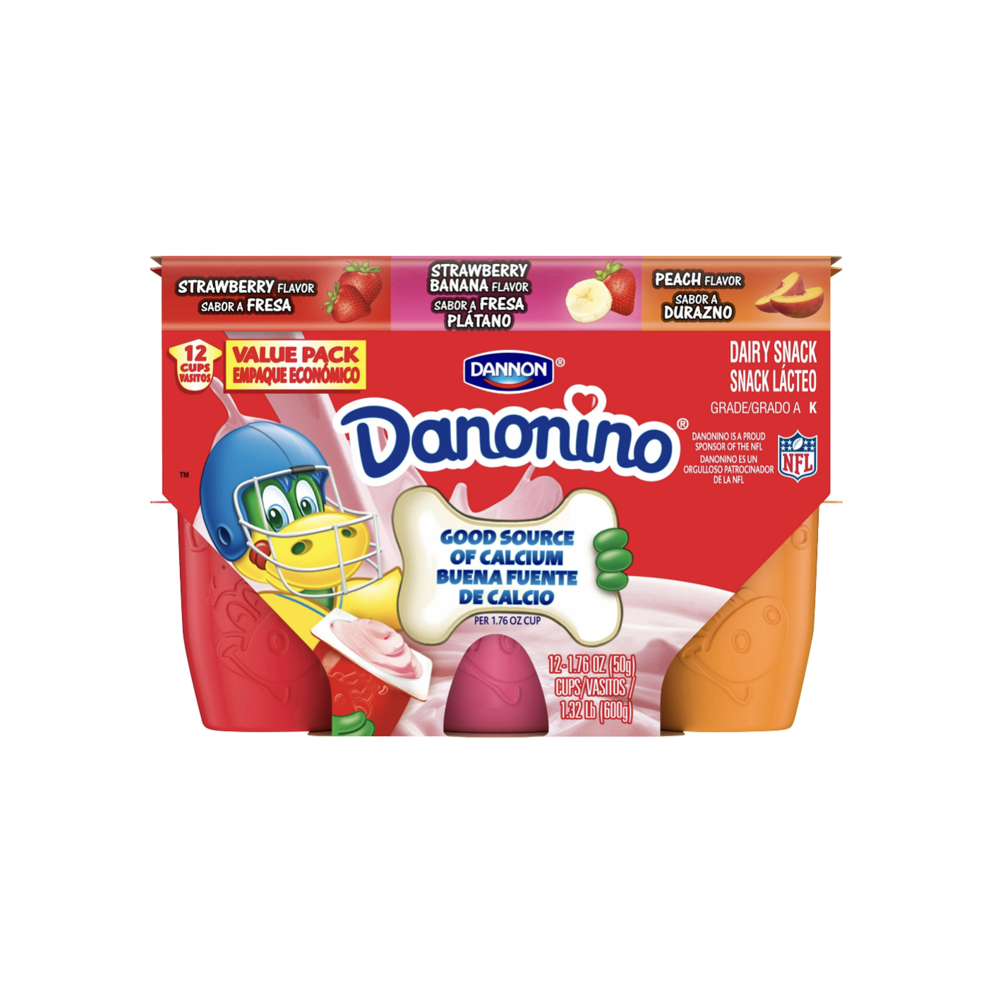 Danonino Variety Kids Low Fat Yogurt Cups, 12 Ct