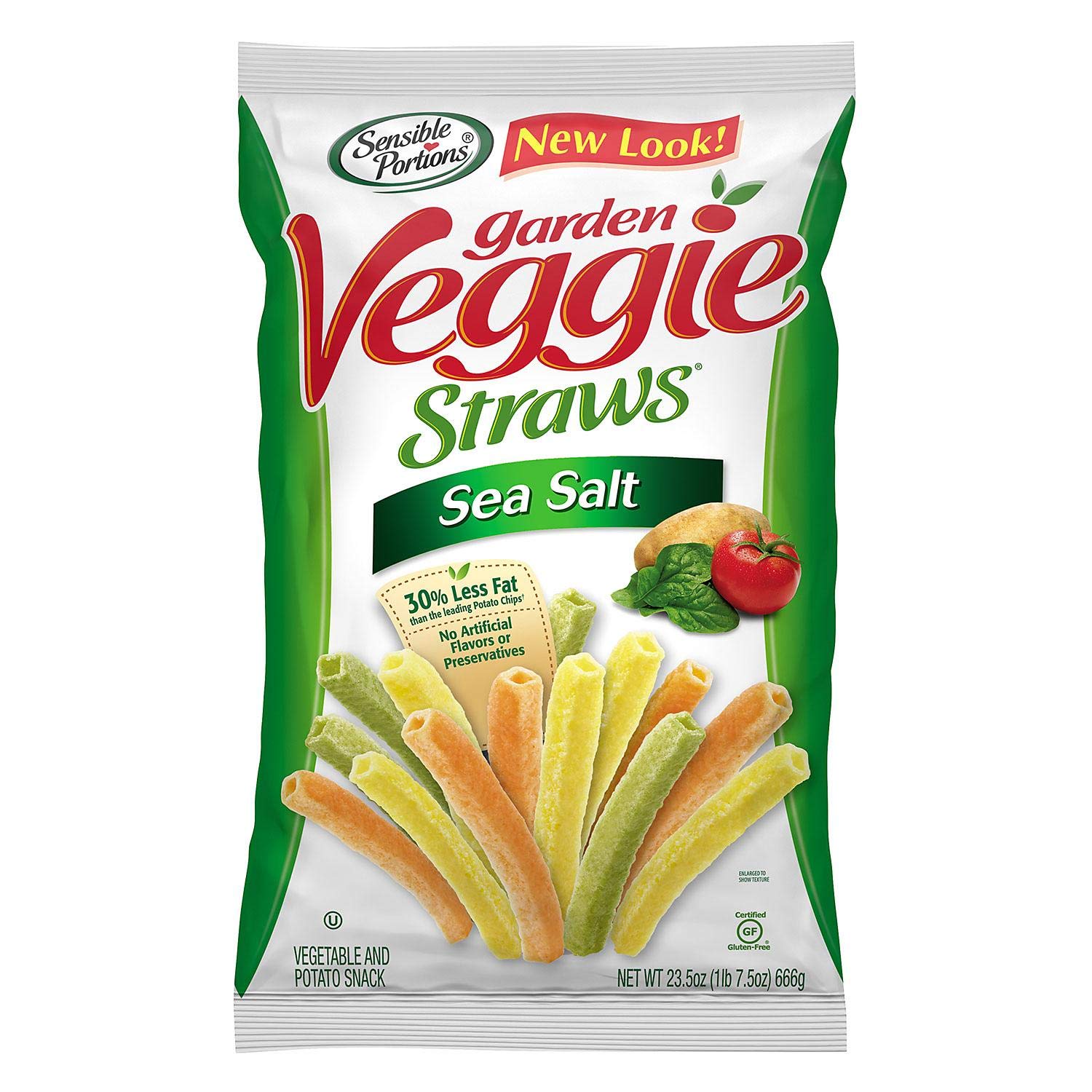 Sensible Portions Sea Salt Garden Veggie Straws, 23.5 Oz