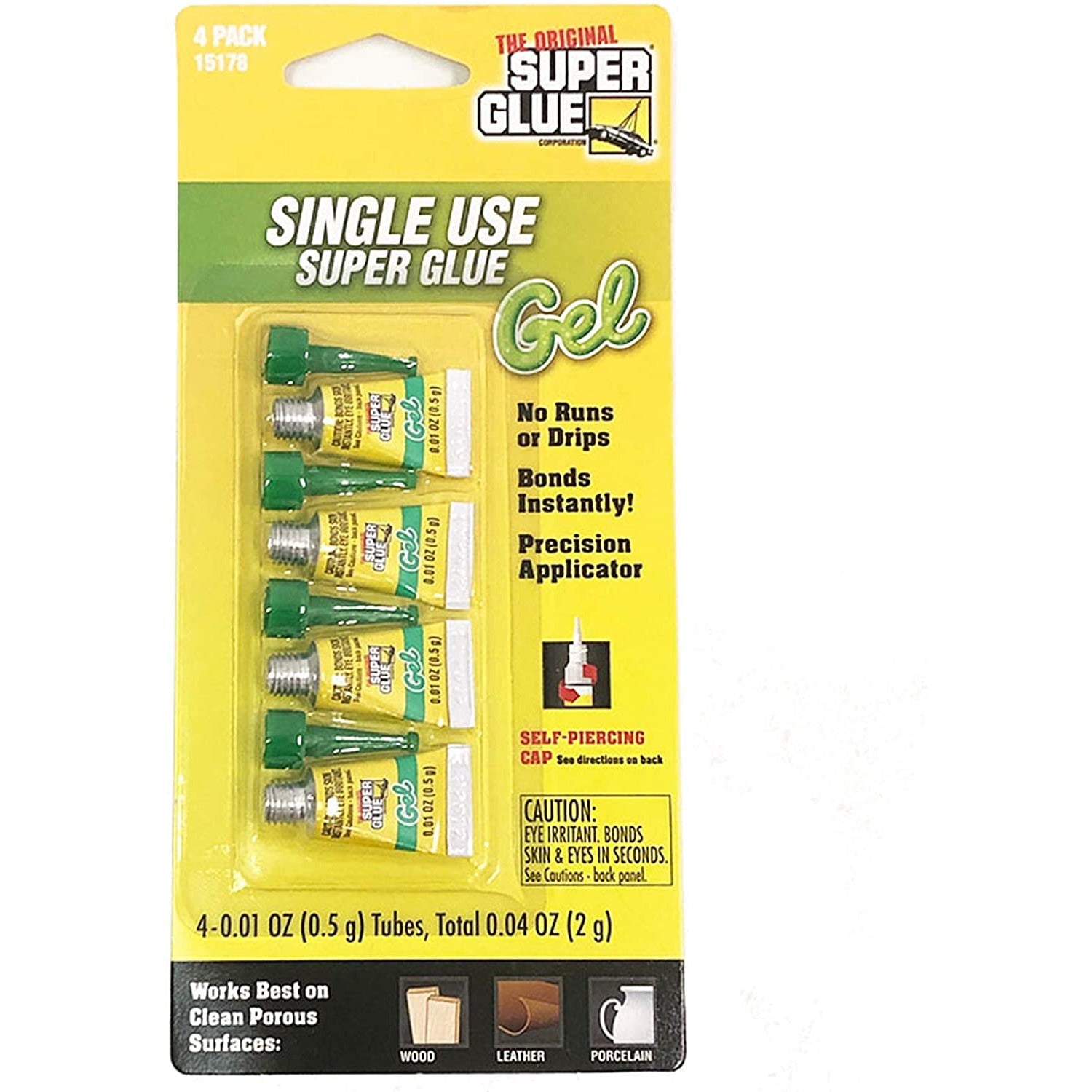 Super Glue Single Use, 4 Ct