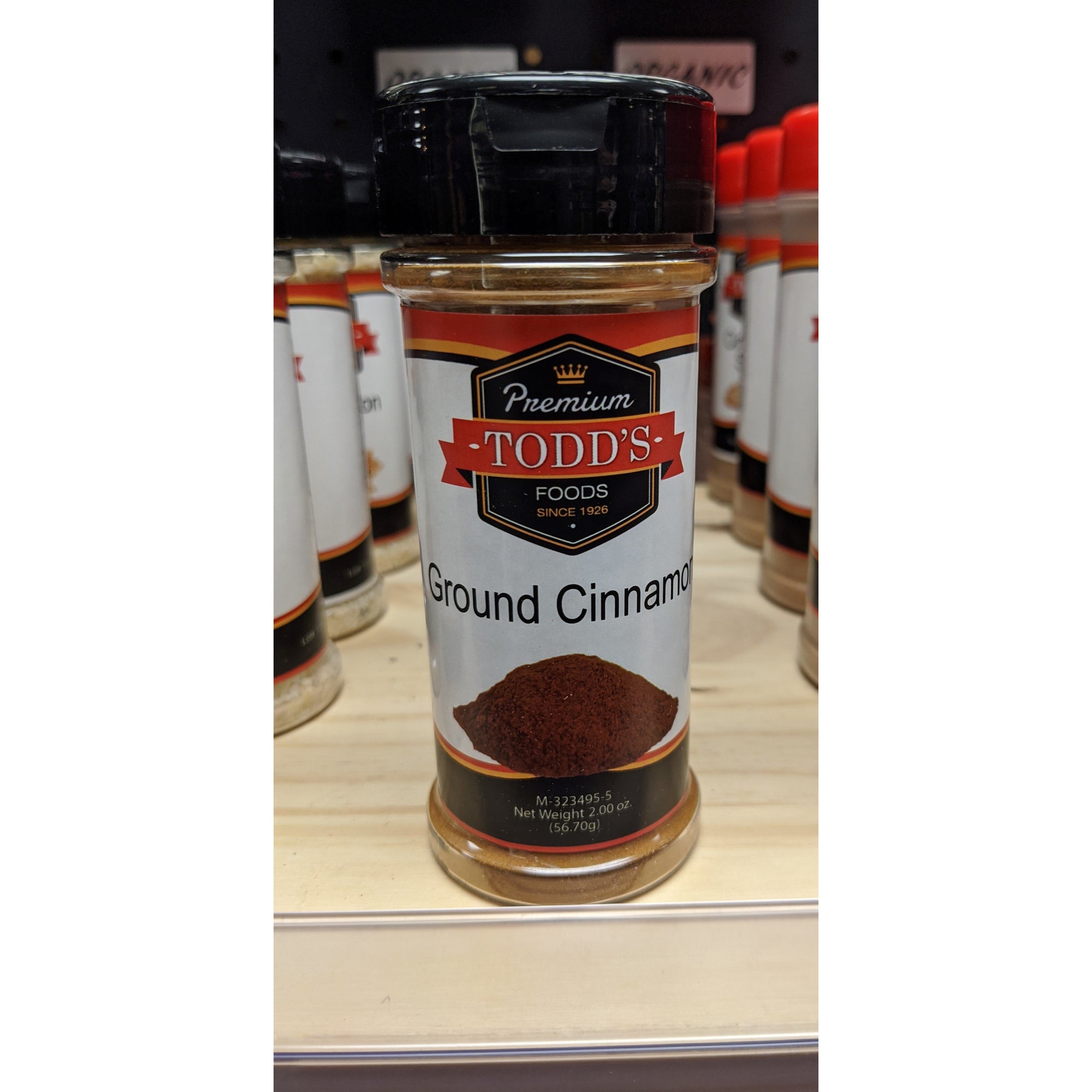 Todd's Premium Foods Spice Jars