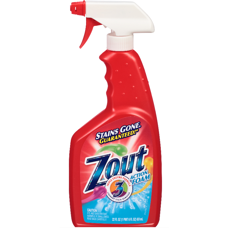 Zout Action Foam Laundry Stain Remover, 22 Oz