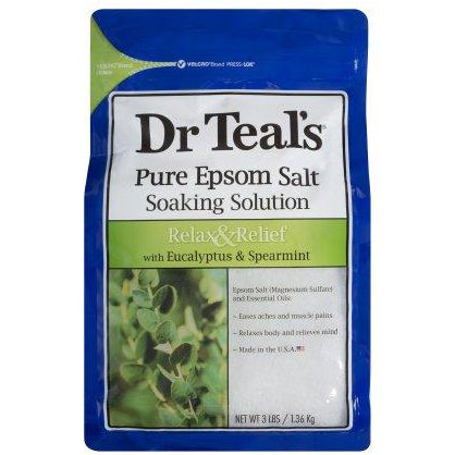 Dr Teal's Pure Epsom Salt Soaking Solution, 3 Lb