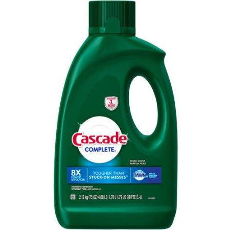 Cascade Fresh Scent Complete Gel Dishwasher Detergent 125 Oz