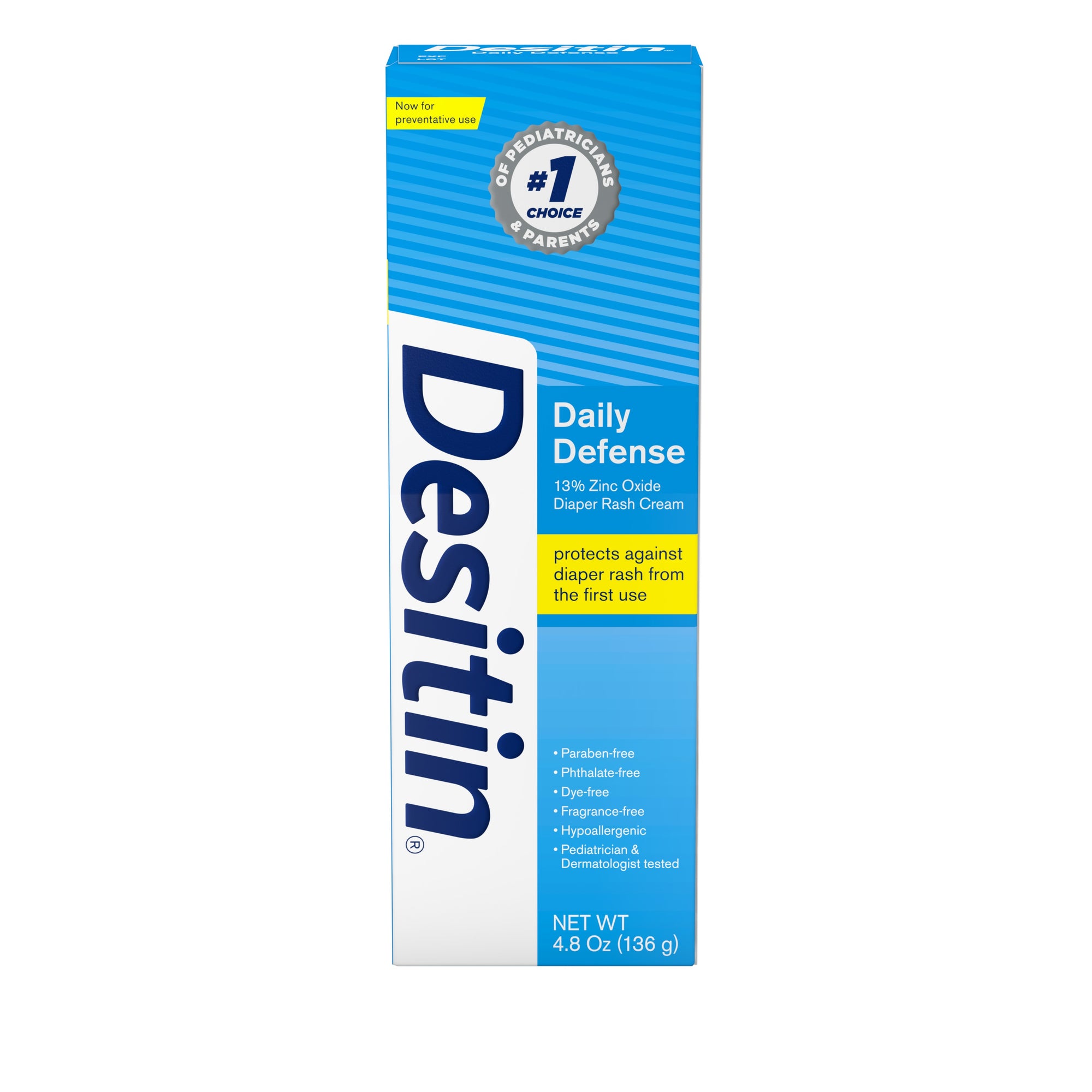 Desitin Daily Defense Baby Diaper Rash Cream, 4.8oz