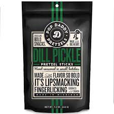 Popdaddy Popcorn & Pretzels Dill Pickle Pretzel Sticks 7.5 Oz