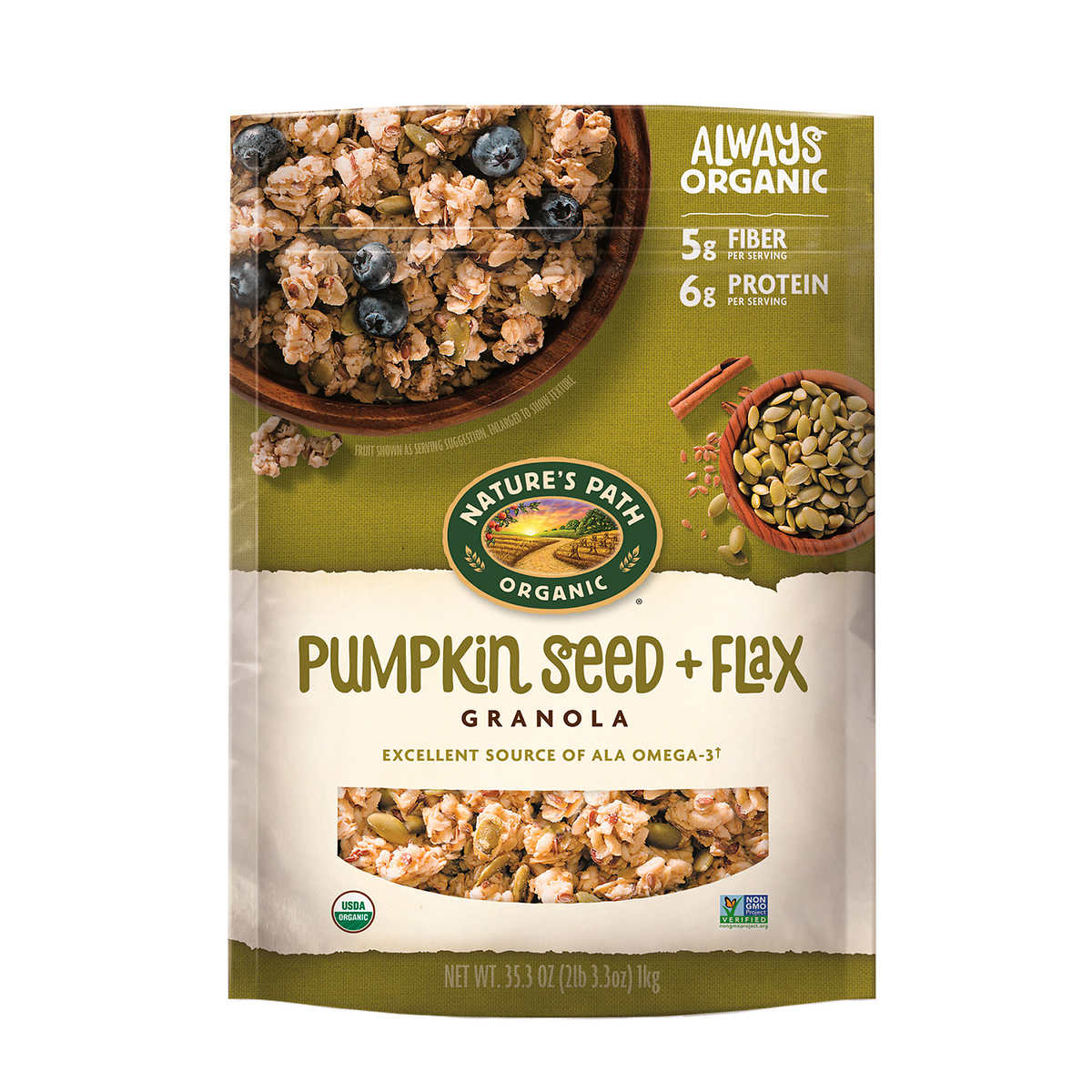 Nature's Path Organic Pumpkin Seed & Flax Granola, 35.3 Oz