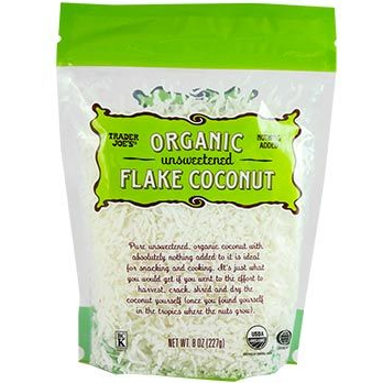 Organic Unsweetened Flake Coconut, 8 Oz