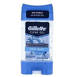 Gillette Clear Gel Mens Cool Wave 3.8 Oz Anti-perspirant/Deodrant