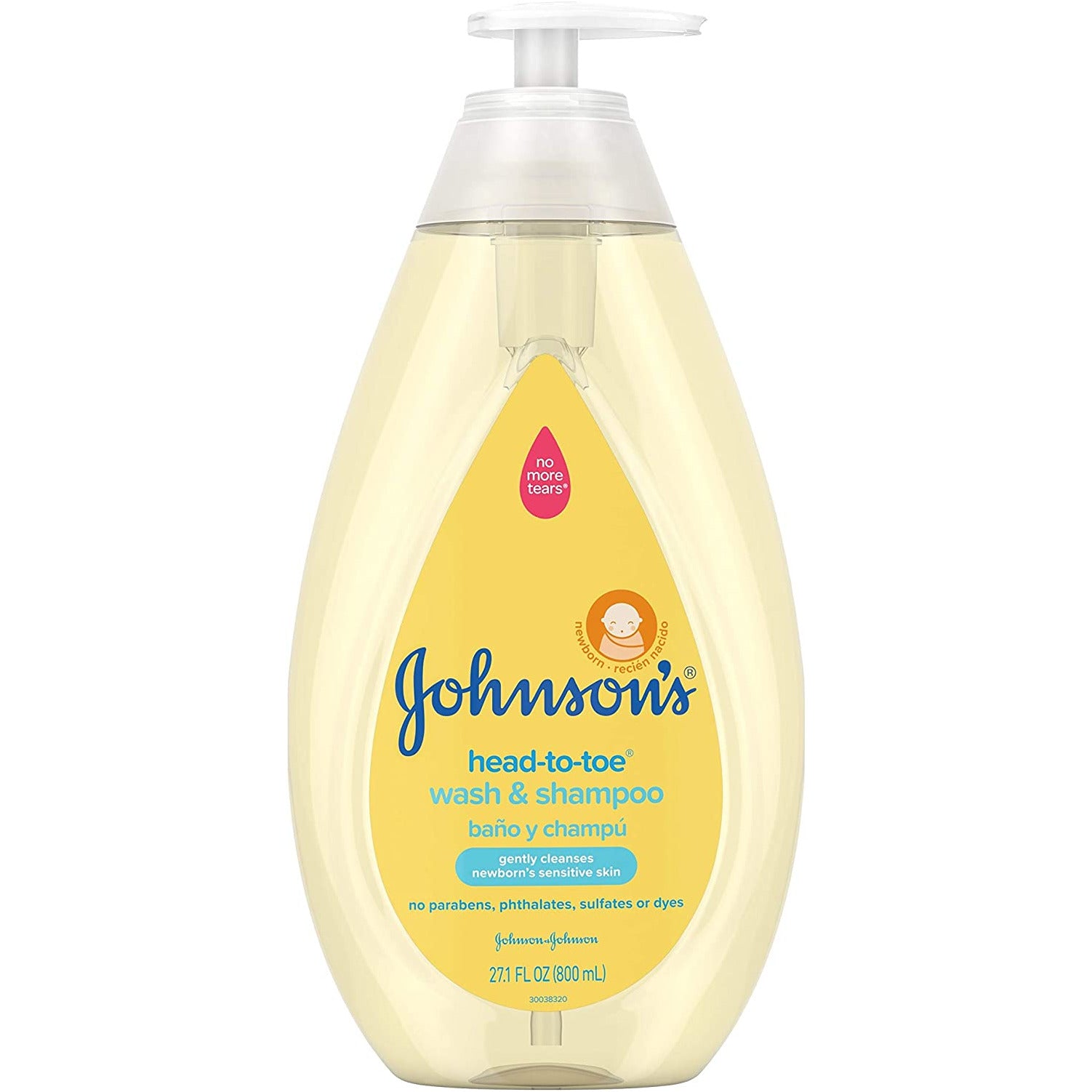 Johnson's Head-To-Toe Wash & Shampoo, 27.1 FL oz