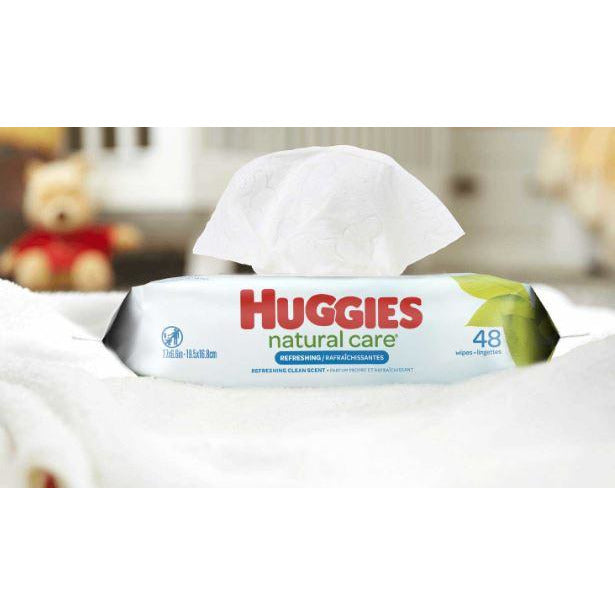Huggies Natural Care Wipes, Pop Top Single Pack, 64 Ct