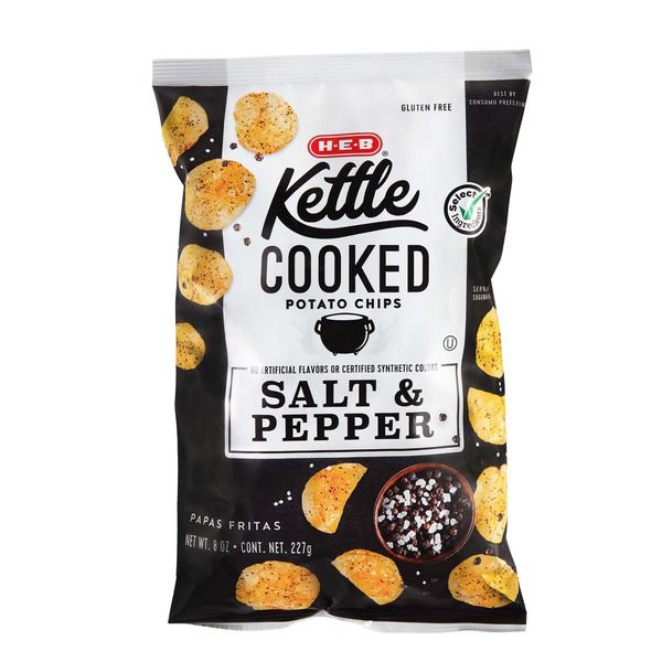 H-E-B Kettle Cooked Potato Chips, 8 Oz