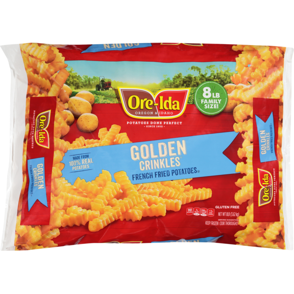 Ore Ida Golden Crinkle Fries, 8 Lb