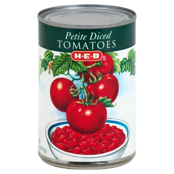 H-E-B Diced Tomatoes, 14.5 Oz