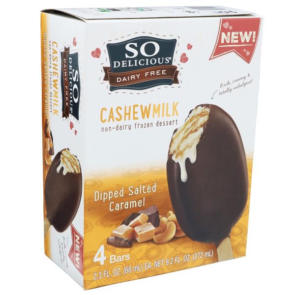 So Delicious  Non-Dairy Frozen Dessert Bar, 4 Ct