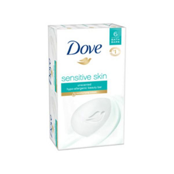 Dove Sensitive Skin Unscented Bar Soap 4 Oz