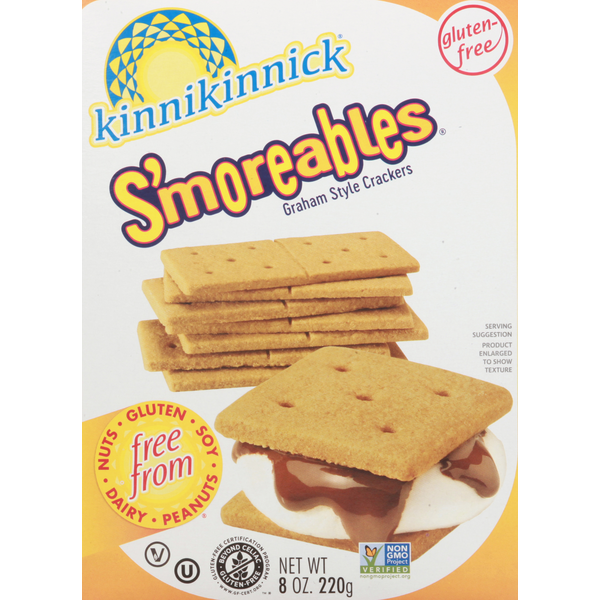 Kinnikinnick Smoreables Graham Crackers Gluten Free, 8 Oz
