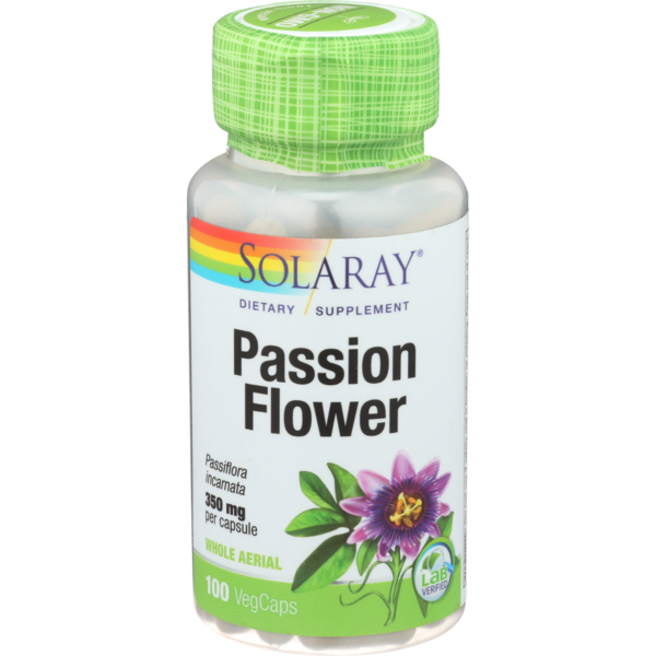 Solaray Passion Flower Capsules [Green], 350 Mg, 100 Ct