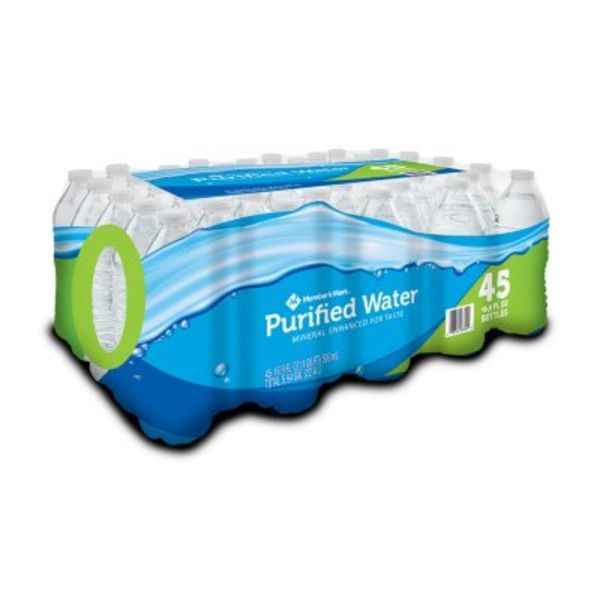 Member's Mark Purified Bottled Water, 16.9 Fl Oz, 40 Ct