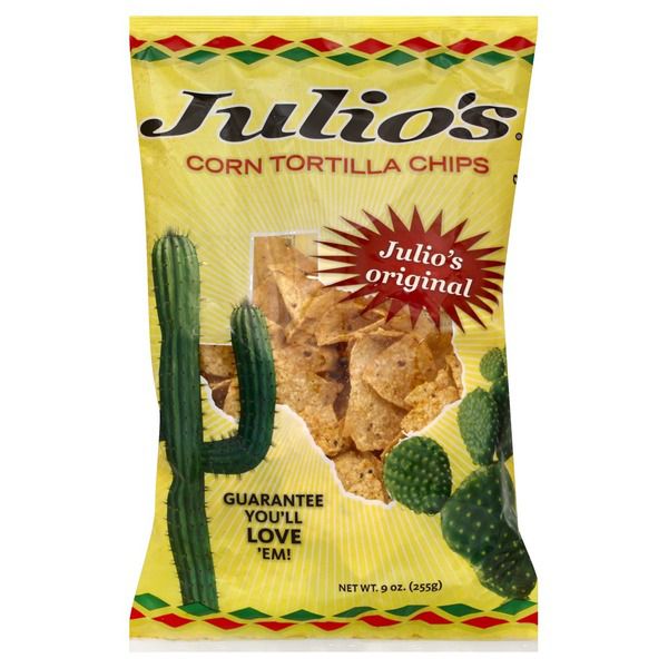 Julio's Corn Tortilla Chips, 9 Oz