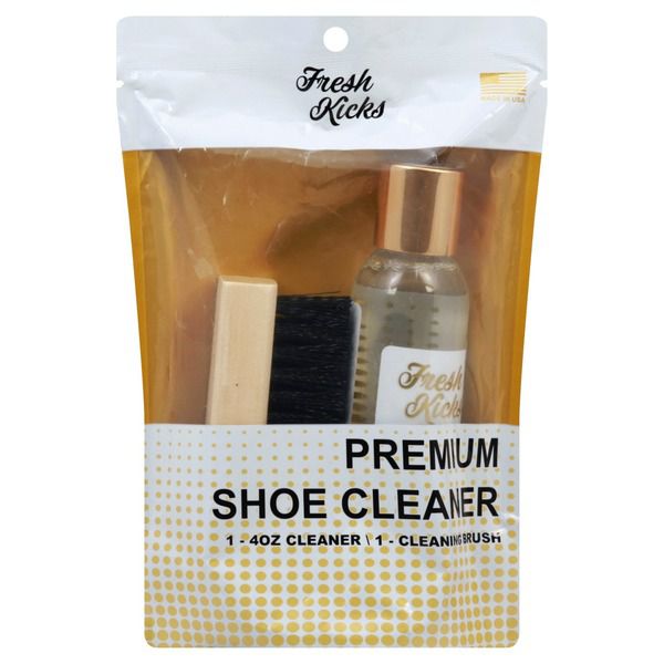 Fresh Kicks Premium Shoe Cleaner Brush and Cleaner, 4 Oz