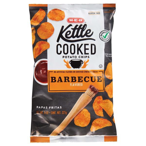 H-E-B Kettle Cooked Potato Chips, 8 Oz