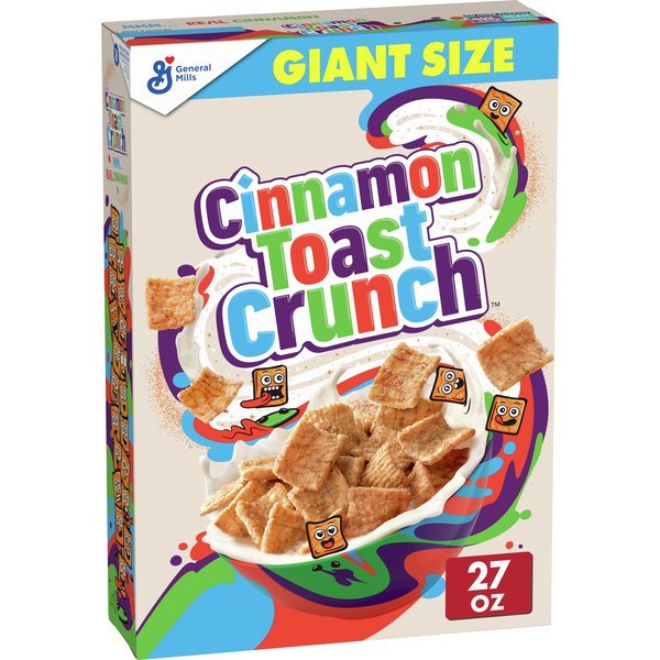 General Mills Cinnamon Toast Crunch Cereal Mega Size, 27 Oz