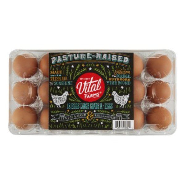 Vital Farms Pasture Raised Large Grade A Eggs, 18 Ct
