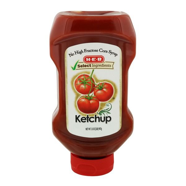 H-E-B Ketchup No HFCS, 32 Oz