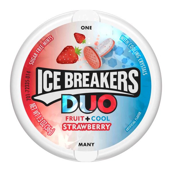 Ice Breakers Duo Fruit + Cool Strawberry, 1.3 Oz