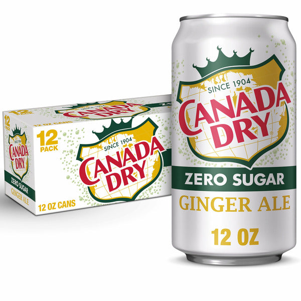 Canada Dry Diet Ginger Ale Cans, 12 Oz, 12 Pk