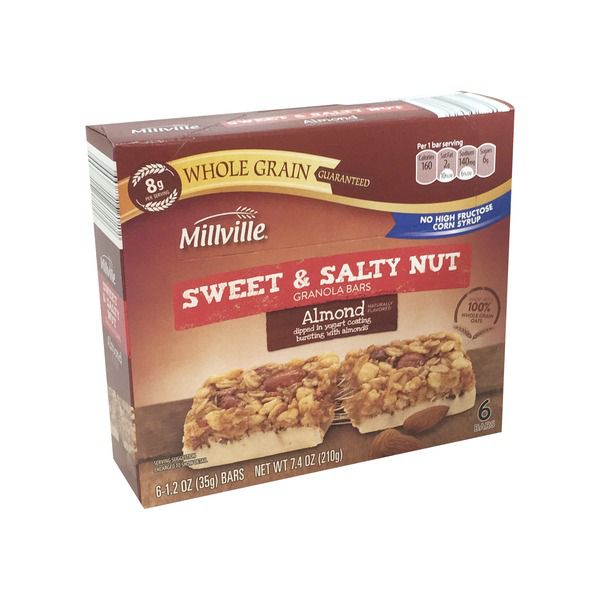 Millville Sweet & Salty Nut Bars, 6 Ct