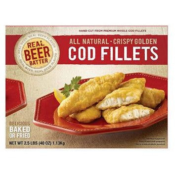 Members Mark Beer Batter Cod Fillets, 2 Lb