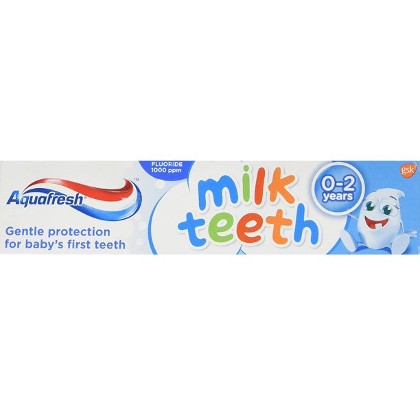 £☆£  Aquafresh Milk Teeth 0-2 Years Toothpaste, 50ml