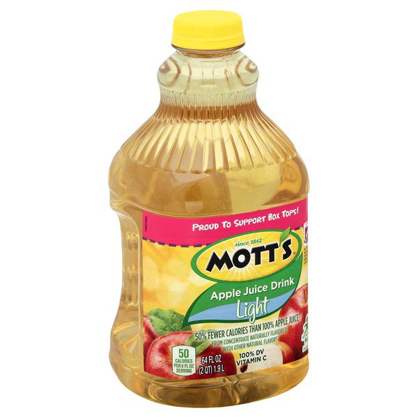 Mott's Light Apple Juice, 64 Oz