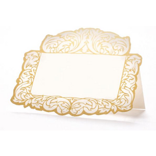 Place Cards Die-Cut Gilded Gold Frame