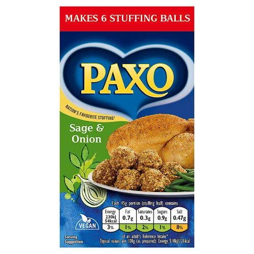 £☆£  Paxo Sage & Onion Stuffing, 85g