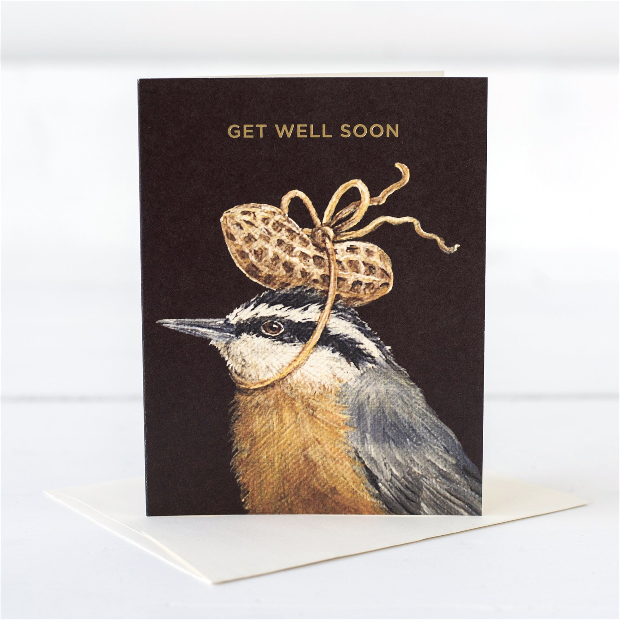 Greeting Card Get Well Peanut