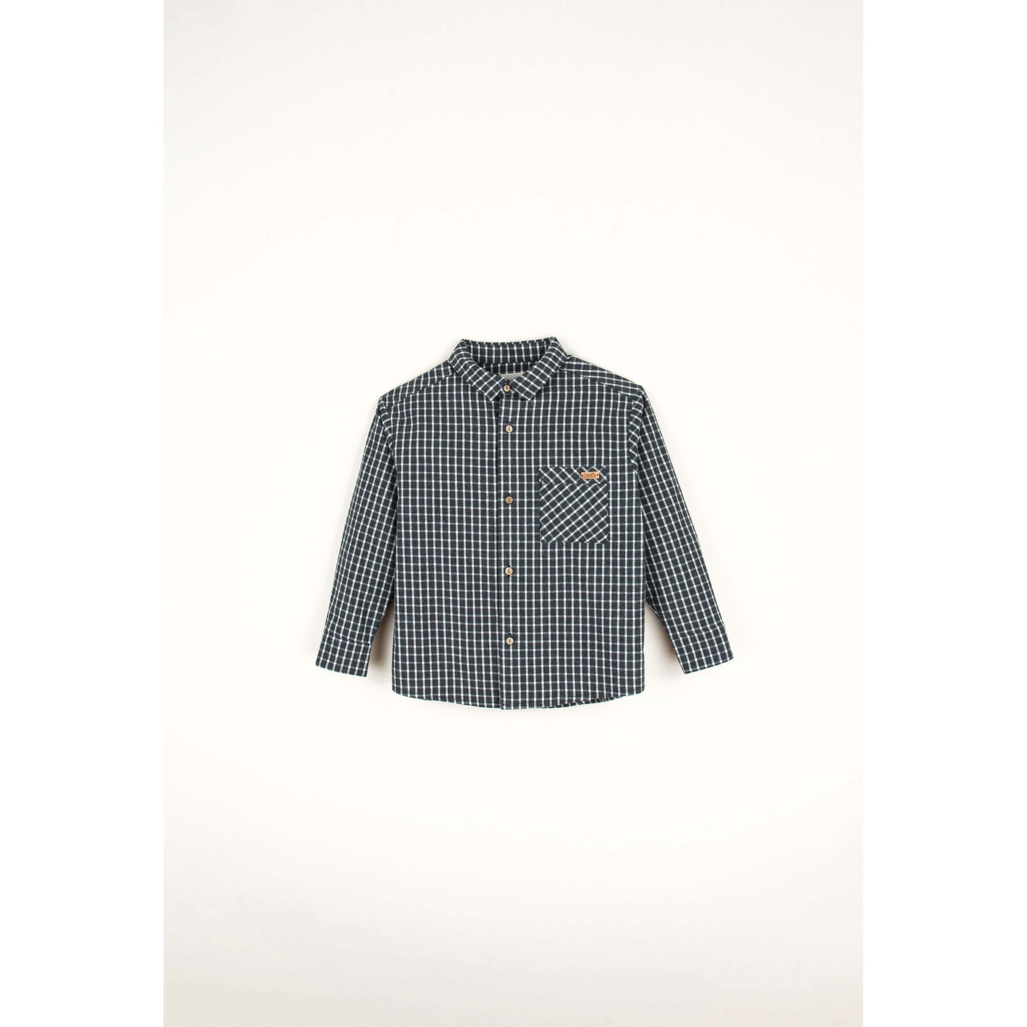 Popelin | Black plaid pockets Shirt18-24M