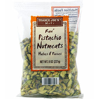 Raw Pistachio Nutmeats Halves & Pieces, 8 Oz