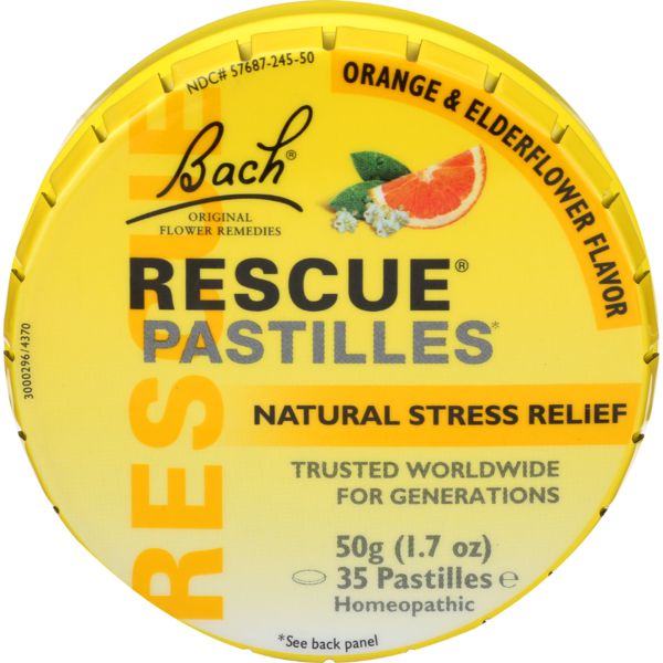 Bach Rescue Natural Stress Relief Pastilles, 1.7 Oz