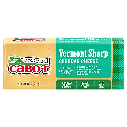 Cabot Vermont Extra Sharp Cheddar Cheese, 8 Oz