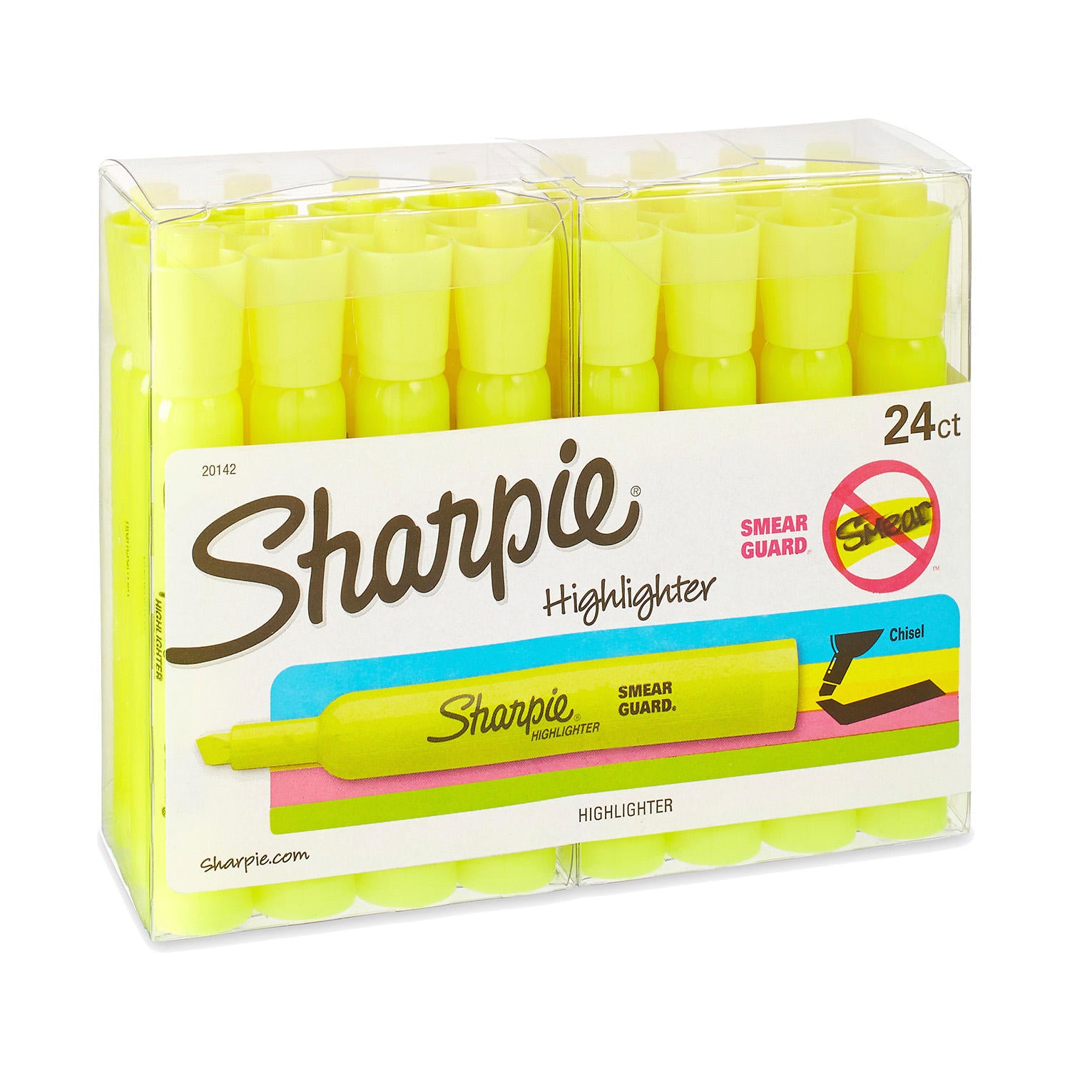 Sharpie Accent Yellow Highlighters, 24 Ct