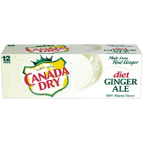 Canada Dry Diet Ginger Ale Cans, 12 Oz, 12 Pk