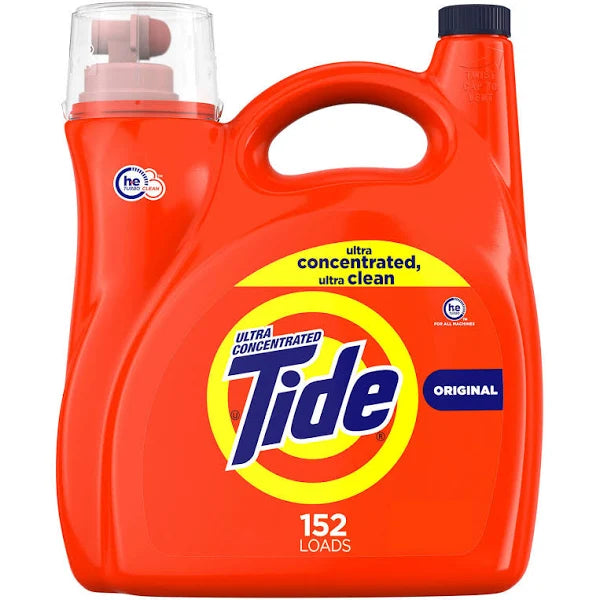 Tide Ultra Concentrated Liquid Laundry Detergent Original, 152 Loads, 170 Oz